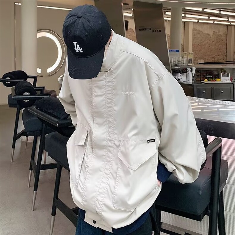 日系复古工装夹克男女潮牌立领机能冲锋衣Y99P60,男装夹克,星座1116-2