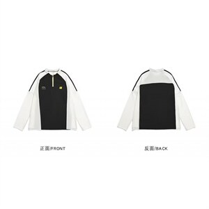 现货。T恤男女长袖宽松百搭拼色卫衣ST739-P43图片