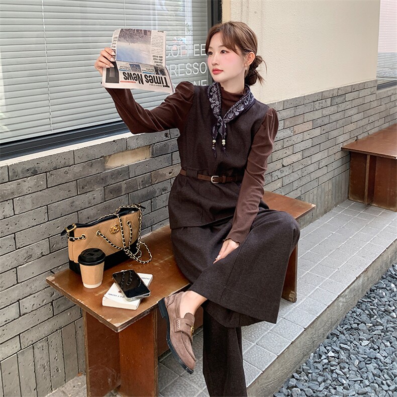 6875-数据款加厚呢料三件套P195K298,女装套装/套裙,2D034