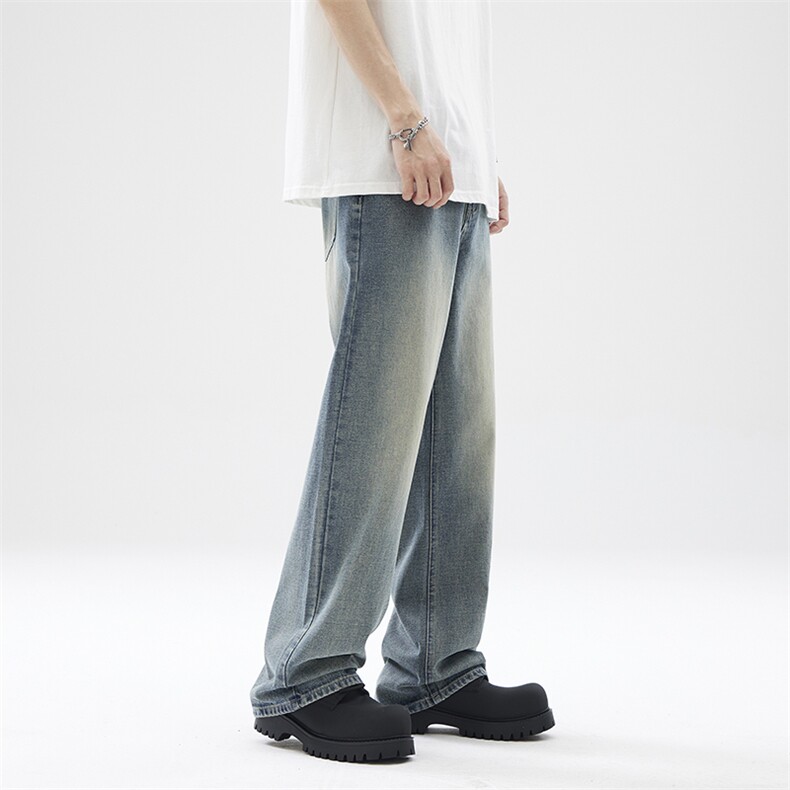美式高街水洗直筒牛仔裤潮流宽松休闲裤A161-K8630-P55控78元,男装牛仔裤,电商A161