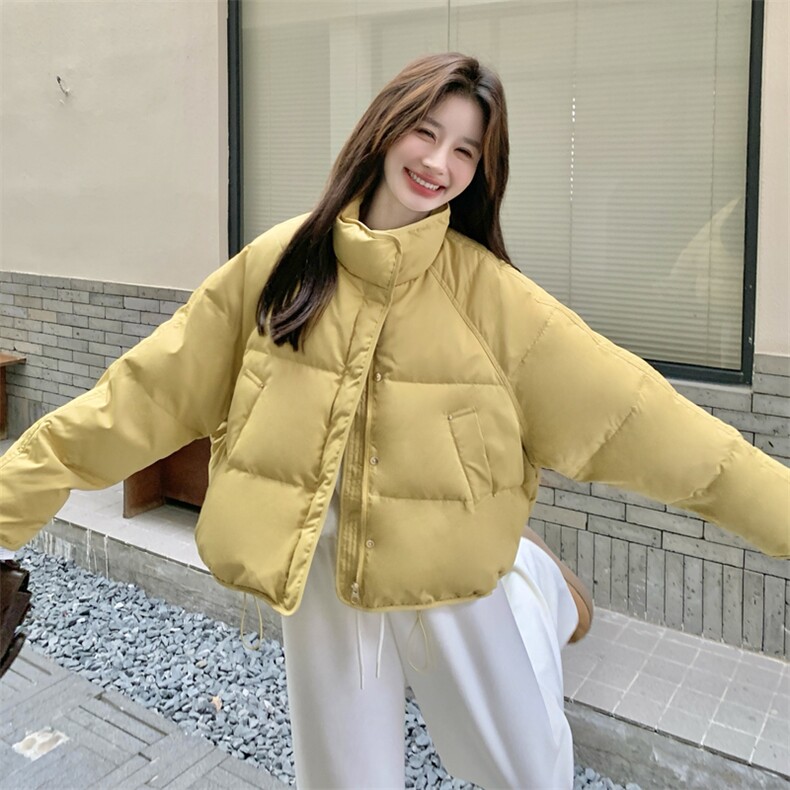新款主推绸缎面料50绒羽绒服2665-P235-K358,女装短外套,2C129