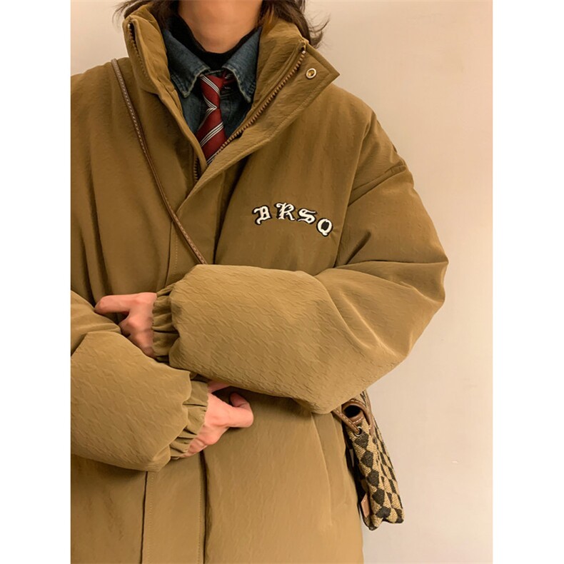 千鸟格新款刺绣皮衣面包服A316-1-Y71P138控188图片