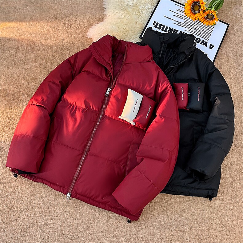 PU棉衣男冬季新款港风宽松立领羽绒棉服学生面包服MF8603-P85,男装棉衣,星座214-3