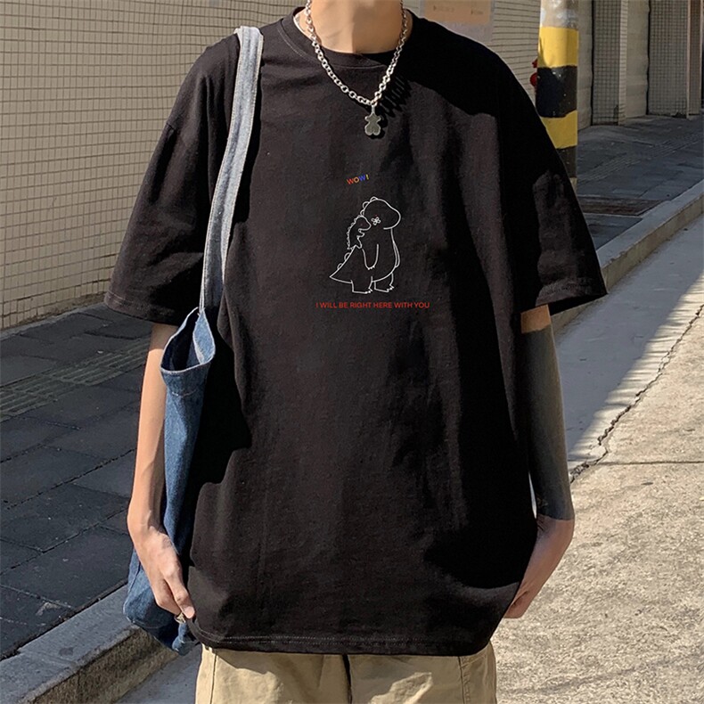 DX17140-P20纯棉短袖t恤男大码半袖打底衫宽松体恤衫港风,男装T恤,电商A040