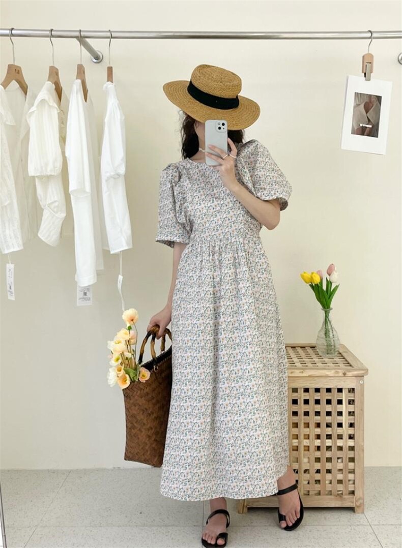 碎花连衣裙现货，女装连衣裙，DAP