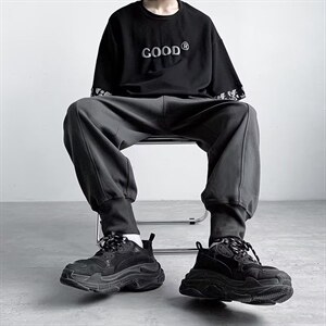 男秋季新款港风休闲裤E281P35图片