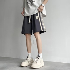 美式短裤男夏季篮球五分中裤潮牌宽松休闲沙滩运动裤子K5243-P28，男装牛仔裤，星座412-2