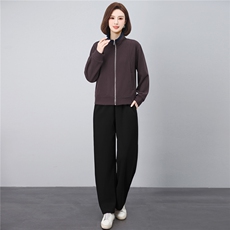 长期有货春秋2026年新款开衫卫衣中年妈妈休闲运动两件套女休闲裤，女装套装/套裙，璐依舞
