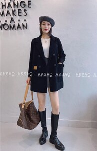 (现货)秋季新款羊绒大衣图片