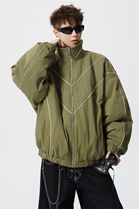 可二开机能防寒棉服M-5XL大码涤纶棉服男白底78176P138控198图片