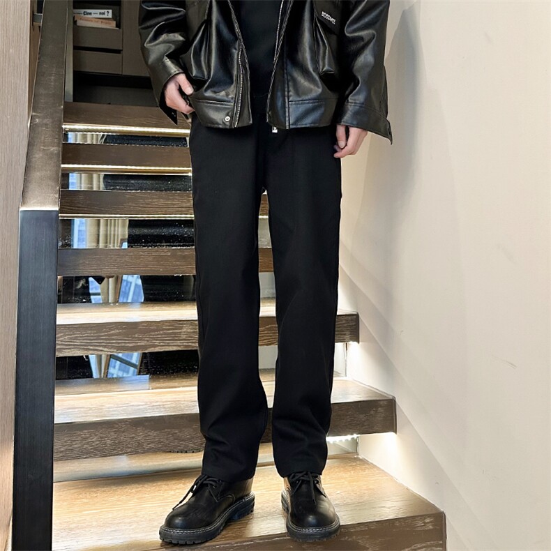 男士休闲裤轻熟风修身弹力直筒男裤1412-2/612/P48控68,男装休闲裤,星座1412-2