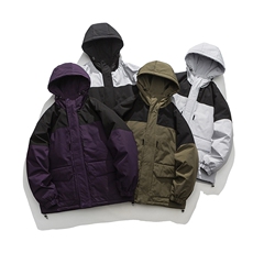 新款港风棉服大口袋宽松时尚港风青少年棉袄外套MY9305-1P-95，男装棉衣，电商A128
