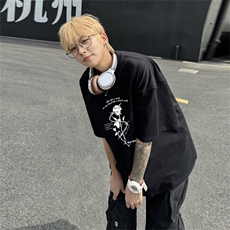 220G夏季新款纯棉圆领短袖T恤DT420-特P19控38，男装T恤，电商B370