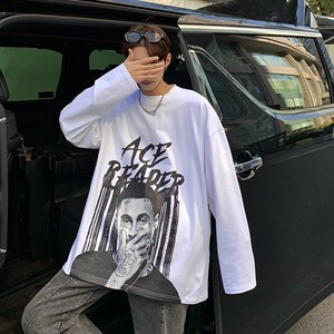 特P32无差价长袖重磅春秋圆领T恤-CX1719港风,男装T恤,电商A003