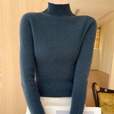 秋冬季新款纯色毛衣女长袖宽松显瘦百搭上衣，女装针织衫/毛衣，贵皇网供仓