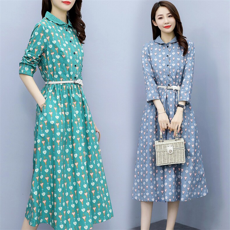 春秋女装素气质订棉麻早秋长袖连衣裙女2025年新款打底裙子，女装连衣裙，木橙西子