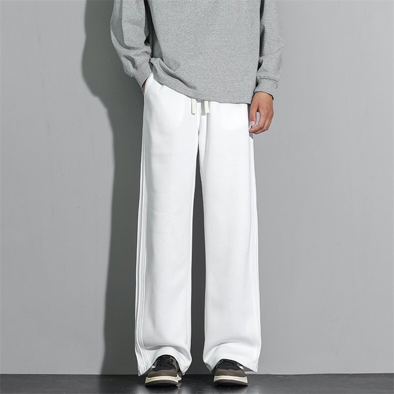 秋季直筒休闲裤学院风褶皱男士长裤大码运动裤潮A266-KZ456-P45，女装休闲裤，电商A266