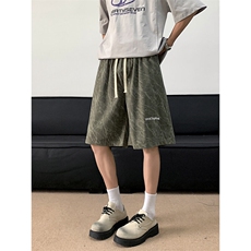 扎染灯芯绒裤子男宽松阔腿卫裤痞帅学生休闲长裤D0196-P28，男装休闲裤，星座308B-1