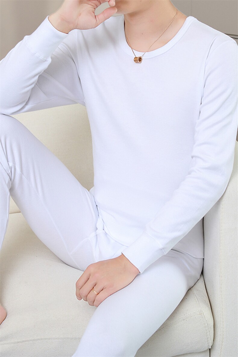 保暖内衣男士秋衣秋裤纯棉纯色棉毛衫全棉保暖套装TZ3203-40,男装棉衣,星座310B-3