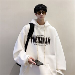 抖音供货、复合360克现货字母印花连帽卫衣宽松 D223A-WY2213-P50图片