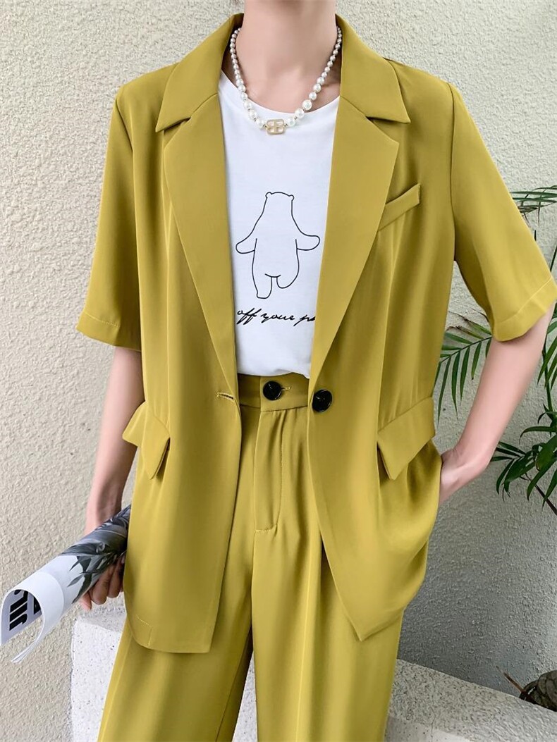 现货冰丝缎面西装，女装西装，TOP.1