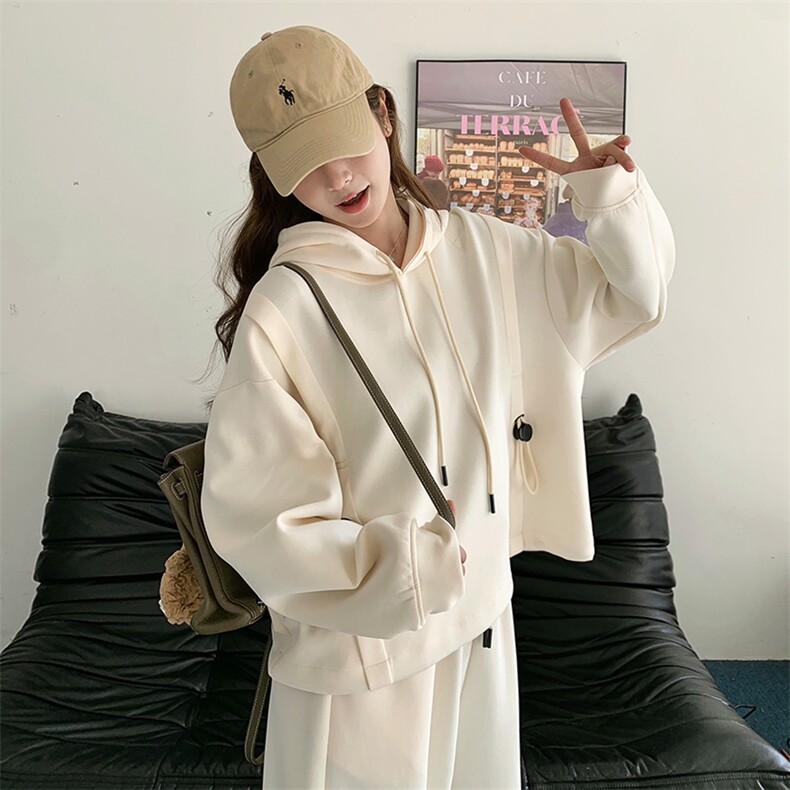 2025年春装新款休闲套头卫衣阔腿裤两件套2C317A--8506-P170-K228,女装套装/套裙,2C317A