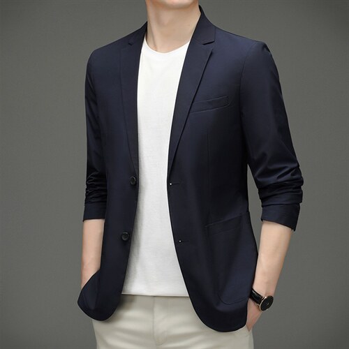 D33611男式2023春季新款便西男韩版西装外套商务休闲西服男装P185图片