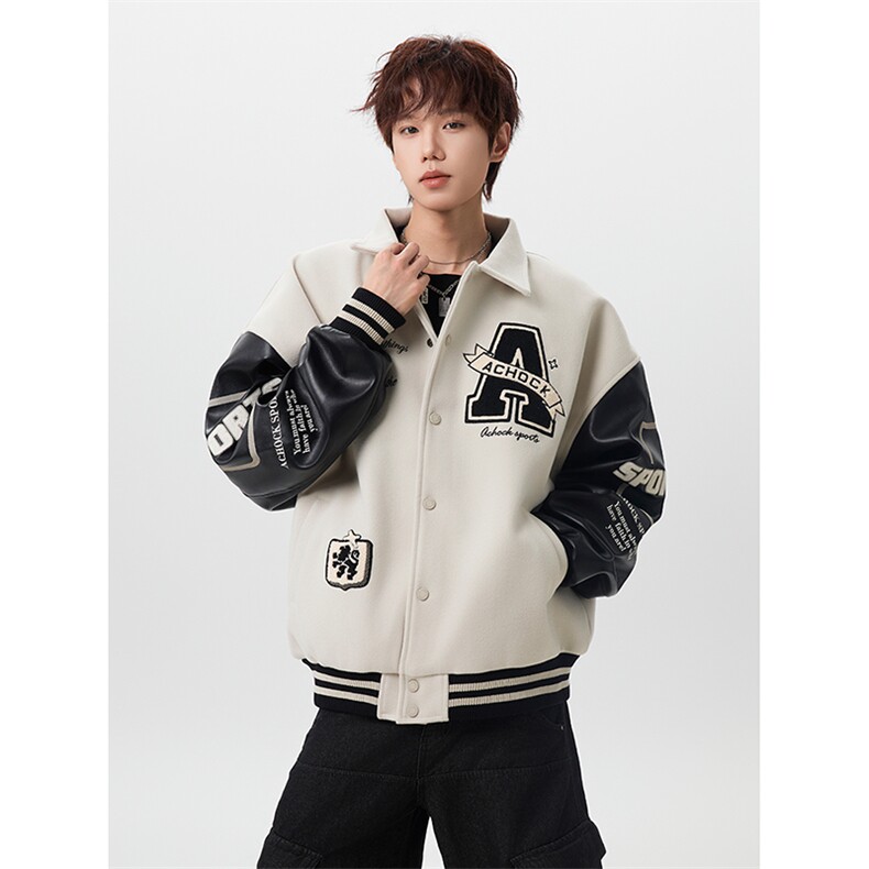 JKDD011-常规P68夹棉P78新款夹棉毛巾绣棒球服夹克棉衣棉服,男装夹克,星座712A-1