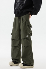 8XL-M刺绣冲锋裤男款大码春秋户外机能登山裤直筒阔腿裤KZ020P50，男装休闲裤，电商B312