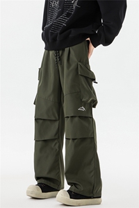 8XL-M刺绣冲锋裤男款大码春秋户外机能登山裤直筒阔腿裤KZ020P50图片