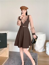 秋冬打底连衣裙，女装连衣裙，蕃米莉