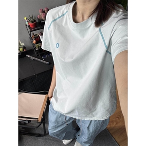 网图户外机能运动速干透气短袖夏季凉感男女情侣款T恤骑行服特P28图片
