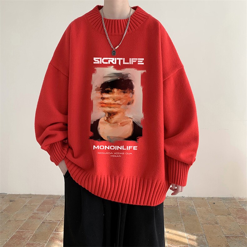半高领毛衣男士大码针织衫男毛线衣男M18213-P45加绒款-P65,男装针织衫/毛衣,电商A040