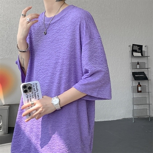 男生短袖套装夏季冰丝潮牌休闲套装 9065-P58图片