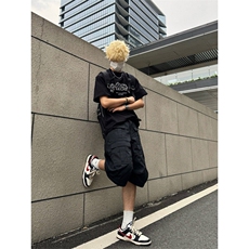 复古美式珍珠烫钻拼图休闲套头圆领短袖T恤男女同款TX622-特P35，男装T恤，星座1007（原301D）