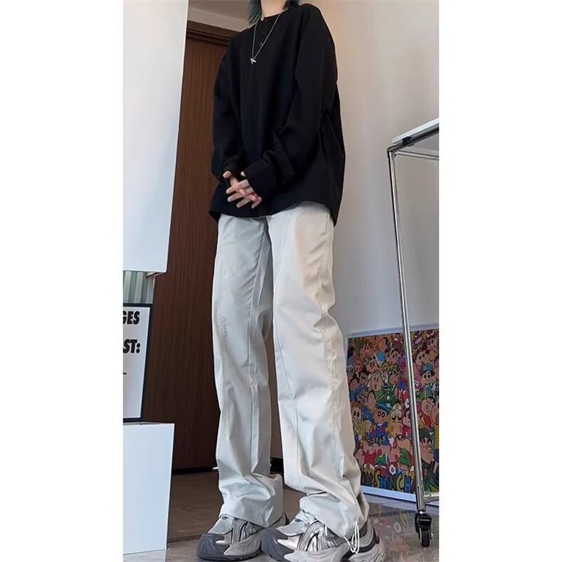 休闲裤男款宽松潮牌运动裤新款直筒裤子513ACK2432P33,女装休闲裤,星座513A