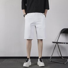 时尚2025夏季新款休闲短裤青少年修身五分裤男士弹力中裤KA51，男装牛仔裤，星座1116A-2（原606A-1）