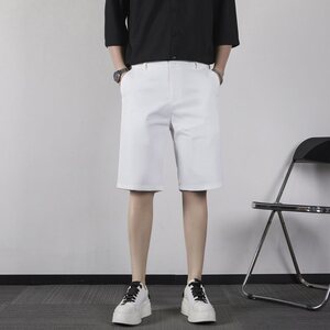 时尚2025夏季新款休闲短裤青少年修身五分裤男士弹力中裤 KA51图片