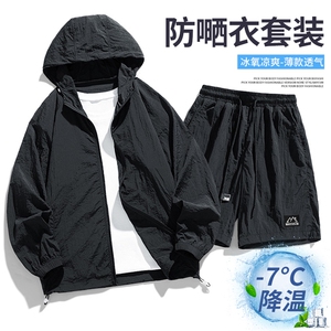 主推大货~夏季upf50+ 情侣户外防晒衣套装 F719特P65图片