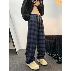 日系长裤拉链时尚新款文艺青春休闲裤男，男装休闲裤，星座716-4