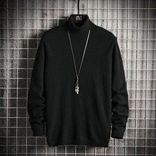男士可翻高领毛衣男打底衫秋冬季新款韩版针织衫潮流多色DF65T，男装针织衫/毛衣，电商A102