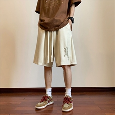 春夏新款麂皮绒发泡印花短裤M~5XLXZ604-DK501-P35控48，男装牛仔裤，星座604