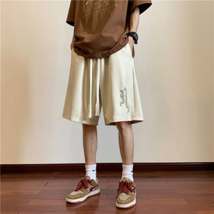 春夏新款麂皮绒发泡印花短裤M~5XL XZ604-DK501-P35控48图片
