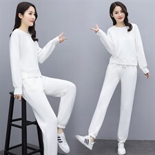 2021年新款春季卫衣套装休闲时尚运动两件套洋气显瘦，女装套装/套裙，仟媚宠