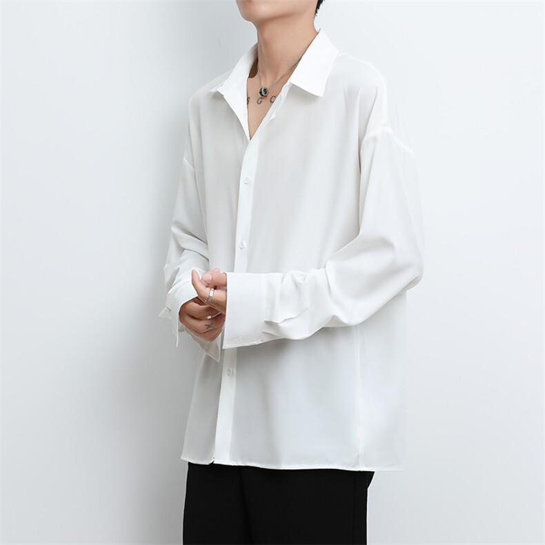 港风大码美式vibe潮牌痞帅翻领长袖衬衫男XZ213-CS8807-P55控68,男装衬衫,星座213