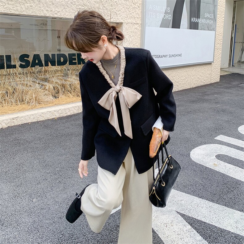 现货主推！！气质双面尼西装羊毛外套B馆2楼002-2693-P235K328，女装毛呢外套，千寻