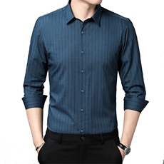 N7397钱塘2020-3男士新款休闲时尚长袖衬衣高品质P54，男装衬衫，钱塘207-3