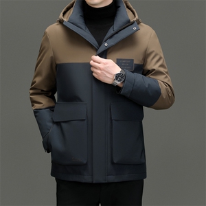 BN23801钱塘2020-2时尚简约冬季厚款中年男士90鹅绒羽绒服P300图片