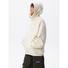 WY10196-特P65重磅连帽美式大码加厚绒感半高领卫衣上衣外套，女装短外套，电商A059