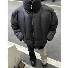 美式cleanfit盔甲羽绒棉服面包服立领外套男H1032P128（网图），男装棉衣，电商A341